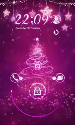 GO Locker Shining Christmas Theme android App screenshot 0