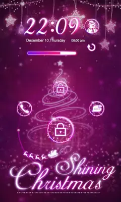 GO Locker Shining Christmas Theme android App screenshot 3